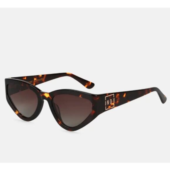 INDY Cat Eye Sunglasses Tortoise Shell Dark Frame Black Brown NYC Style Brooklyn main image 7